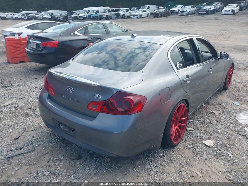 2012 Infiniti G VIN JN1DV6AR2CM861764 IAAI salvage auction — LEFT REAR, Wait Title, sold $600 on 2026-09-17 (photo 4)