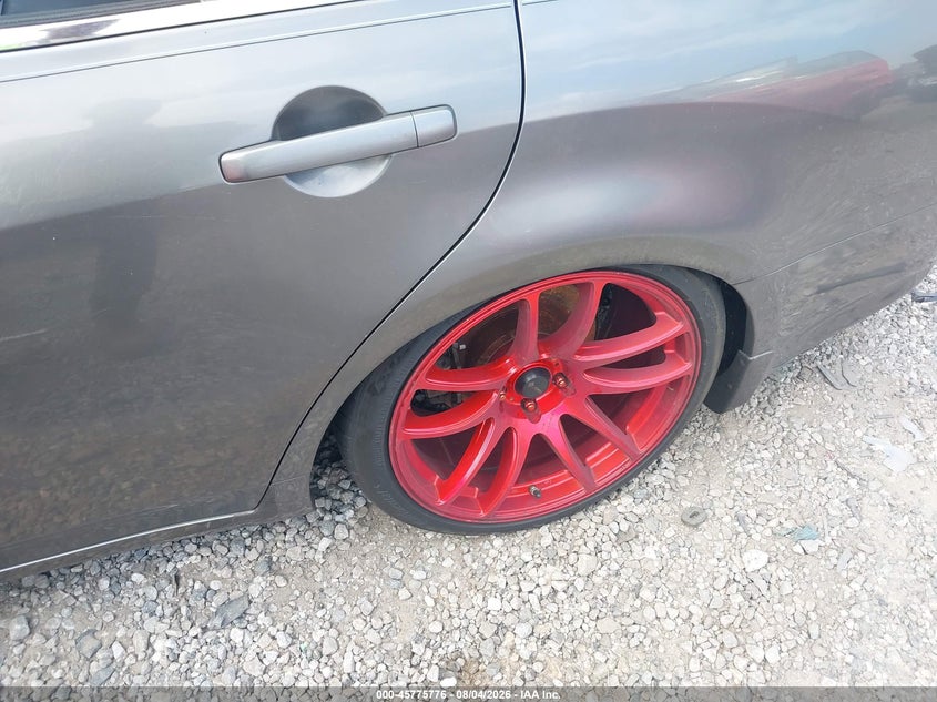 2012 Infiniti G VIN JN1DV6AR2CM861764 IAAI salvage auction — LEFT REAR, Wait Title, sold $600 on 2026-09-17 (photo 6)