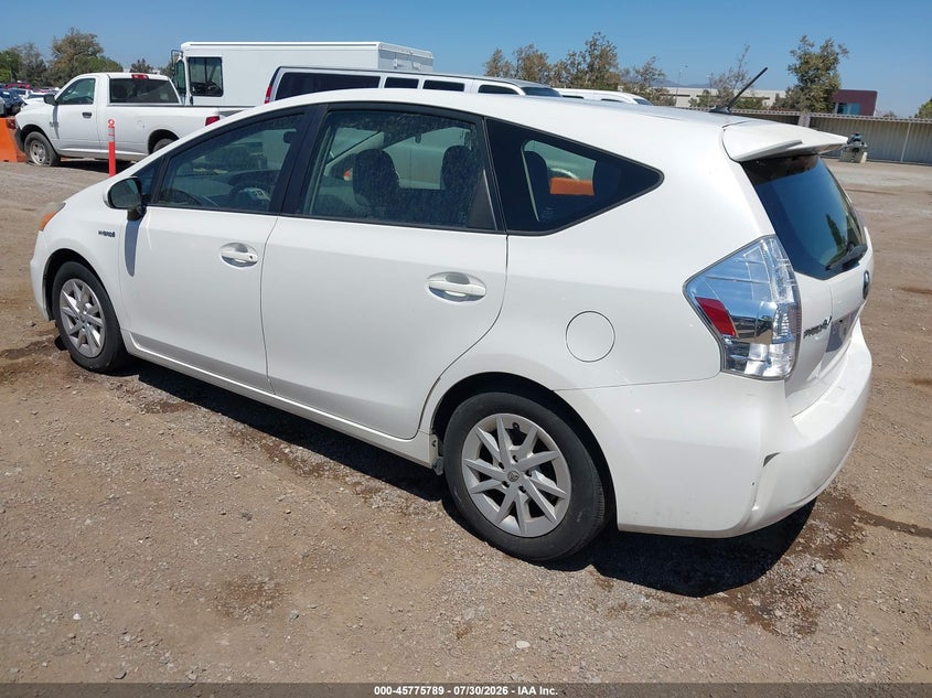 2013 Toyota Prius v VIN JTDZN3EU4D3206609 IAAI salvage auction — NORMAL WEAR, Clear - Dealer Only (California), sold $2,400 on 2026-08-20 (photo 3)
