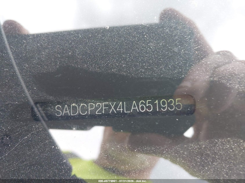 2020 Jaguar F-pace VIN SADCP2FX4LA651935 IAAI salvage auction — REAR END, Salvage Title, sold $7,950 on 2026-09-16 (photo 9)