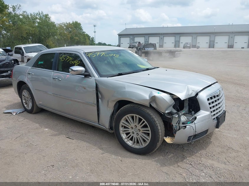 2010 Chrysler 300 VIN 2C3CA5CV8AH191523 IAAI salvage auction — FRONT & REAR, Clear (Indiana), sold $600 on 2026-09-10 (photo 1)
