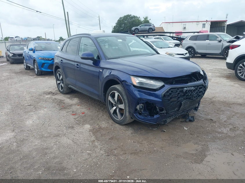 2022 Audi Q5 VIN WA1FAAFY3N2111299 IAAI salvage auction — FRONT END, Wait Title, sold $14,100 on 2026-08-26 (photo 1)