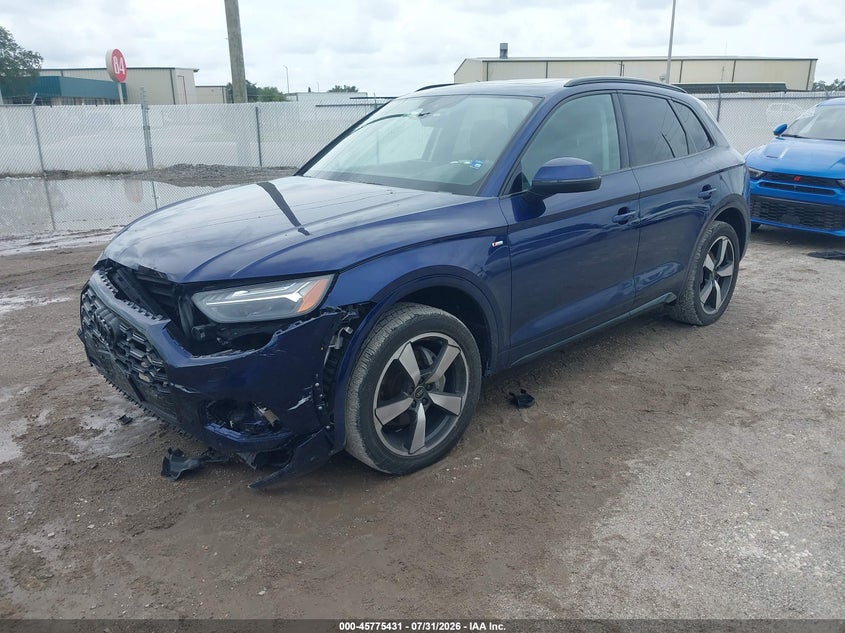 2022 Audi Q5 VIN WA1FAAFY3N2111299 IAAI salvage auction — FRONT END, Wait Title, sold $14,100 on 2026-08-26 (photo 2)