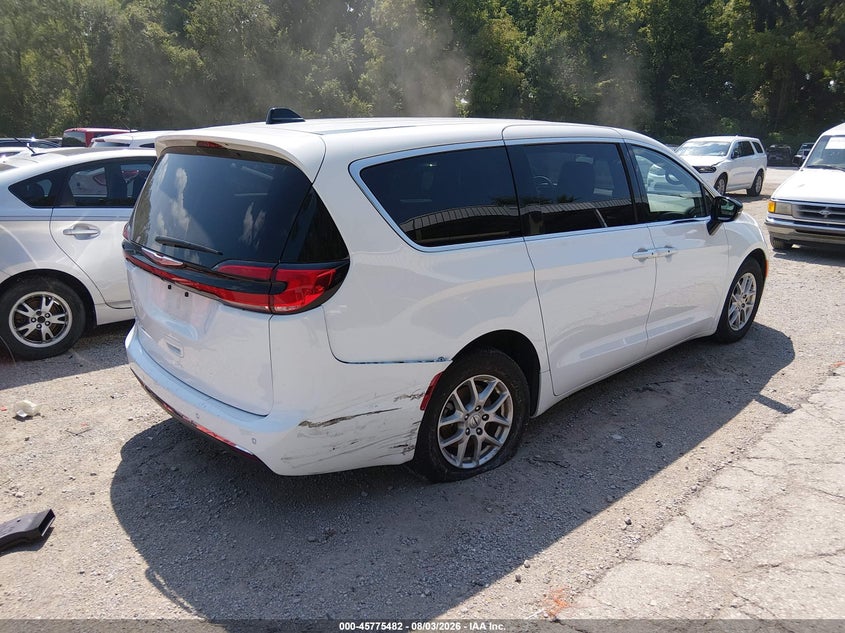 2025 Chrysler Pacifica VIN 2C4RC1BG1SR531215 IAAI salvage auction — RIGHT REAR, Salvage Title, sold $16,000 on 2026-08-19 (photo 4)