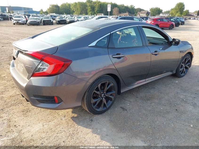 2019 Honda Civic VIN 2HGFC2F84KH547184 IAAI salvage auction — LEFT SIDE, Wait Title, sold $2,150 on 2026-09-27 (photo 4)