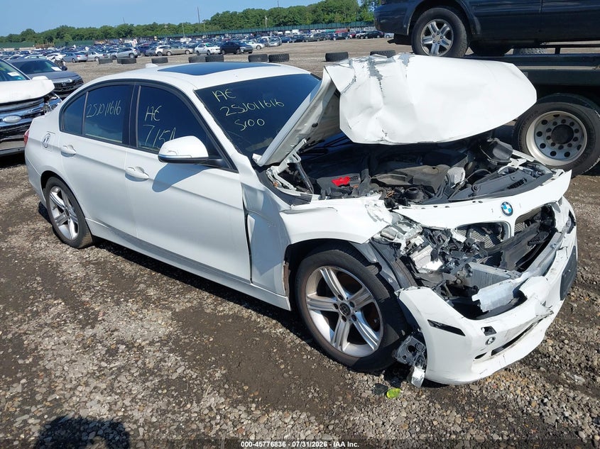 2015 BMW 3er VIN WBA3B3C52FF546981 IAAI salvage auction — FRONT END, Salvage Title, sold $75 on 2026-08-18 (photo 1)