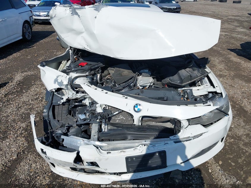 2015 BMW 3er VIN WBA3B3C52FF546981 IAAI salvage auction — FRONT END, Salvage Title, sold $75 on 2026-08-18 (photo 6)