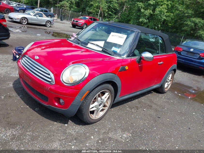 2009 Mini Cooper VIN WMWMR33589TJ93958 IAAI salvage auction — UNKNOWN, Parts Only Bos (Maryland), sold $375 on 2026-08-12 (photo 2)