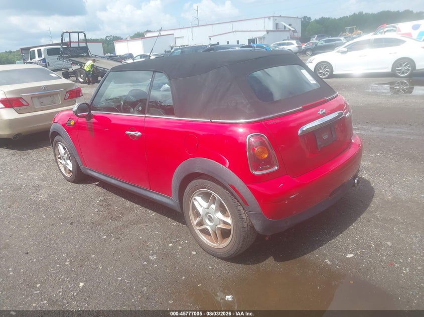 2009 Mini Cooper VIN WMWMR33589TJ93958 IAAI salvage auction — UNKNOWN, Parts Only Bos (Maryland), sold $375 on 2026-08-12 (photo 3)