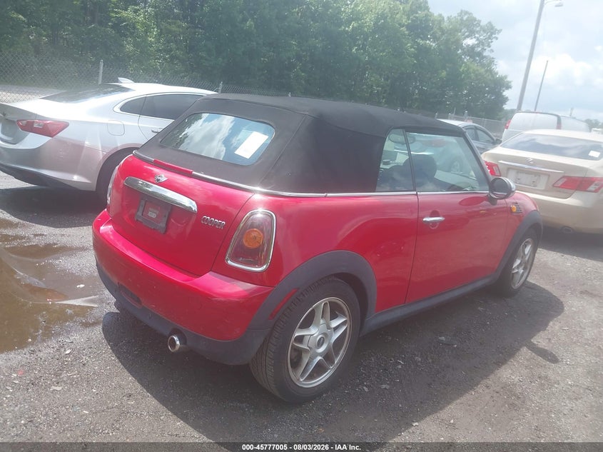 2009 Mini Cooper VIN WMWMR33589TJ93958 IAAI salvage auction — UNKNOWN, Parts Only Bos (Maryland), sold $375 on 2026-08-12 (photo 4)