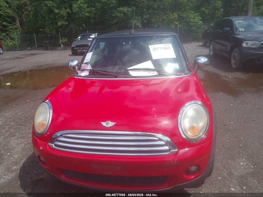 2009 Mini Cooper VIN WMWMR33589TJ93958 IAAI salvage auction — UNKNOWN, Parts Only Bos (Maryland), sold $375 on 2026-08-12 (photo 6)