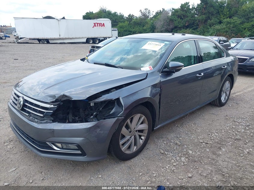 2018 Volkswagen Passat VIN 1VWBA7A31JC027891 IAAI salvage auction — LEFT FRONT, Salvage Title, sold $4,450 on 2026-09-30 (photo 2)