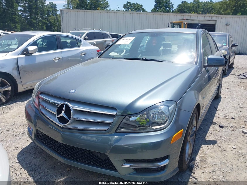 2012 Mercedes-benz C-klasse VIN WDDGF4HB1CA631273 IAAI salvage auction — NORMAL WEAR, Clear (Georgia), sold $2,650 on 2026-08-11 (photo 6)