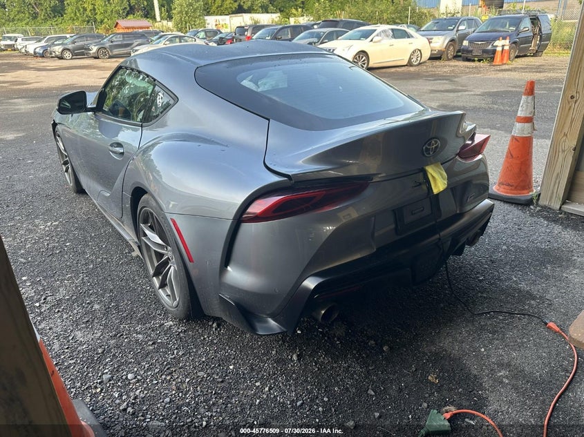 2021 Toyota Supra VIN WZ1DB0C04MW034700 IAAI salvage auction — FRONT END, Clear (New Jersey), sold $15,675 on 2026-08-06 (photo 3)