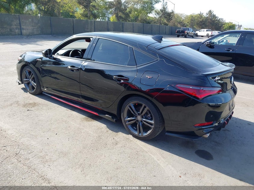 2024 Acura Integra VIN 19UDE4H66RA023648 IAAI salvage auction — VANDALISM, Wait Title, sold $11,250 on 2026-08-24 (photo 3)