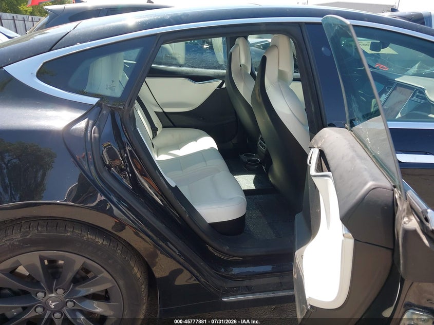 2018 Tesla Model s VIN 5YJSA1E27JF244799 IAAI salvage auction — FRONT END, Salvage Title, sold $7,600 on 2026-10-07 (photo 8)