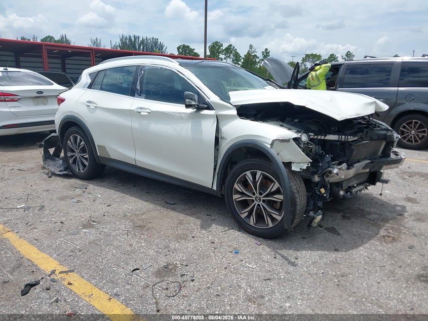 2017 Infiniti Qx30 VIN SJKCH5CR4HA023071 IAAI salvage auction — FRONT END, Wait Title, sold $1,600 on 2026-09-07 (photo 1)