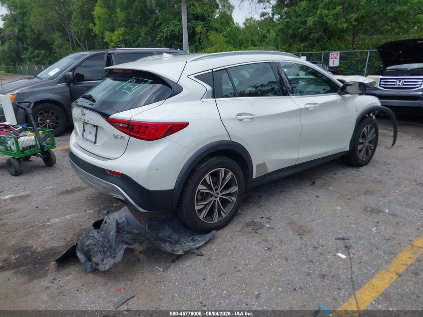 2017 Infiniti Qx30 VIN SJKCH5CR4HA023071 IAAI salvage auction — FRONT END, Wait Title, sold $1,600 on 2026-09-07 (photo 4)