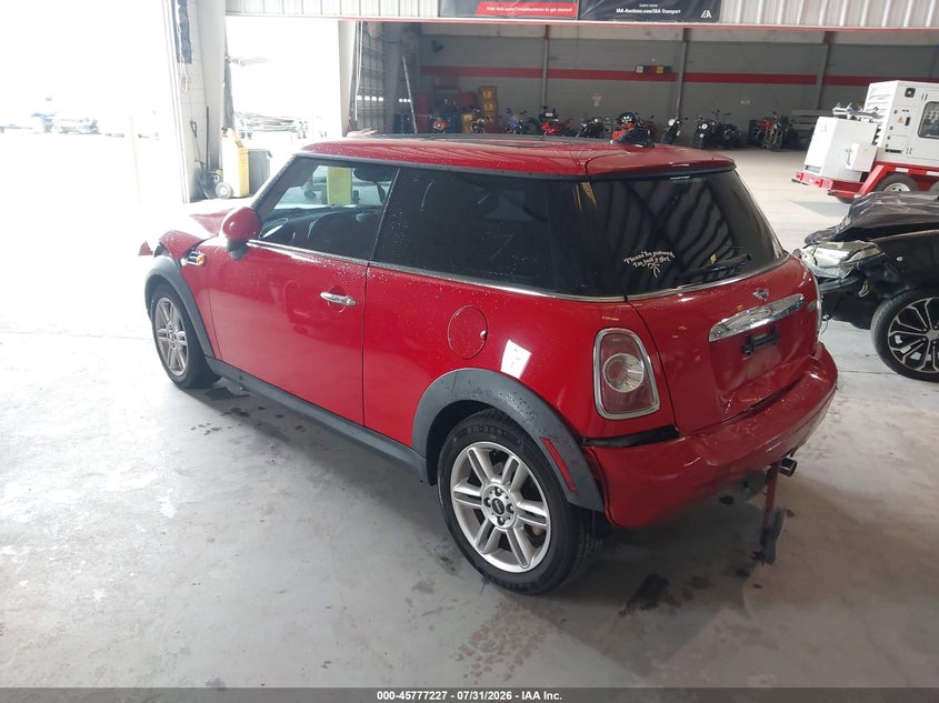 2011 Mini Cooper VIN WMWSU3C58BT251899 IAAI salvage auction — FRONT & REAR, Rebuildable (Florida), sold $225 on 2026-08-19 (photo 3)