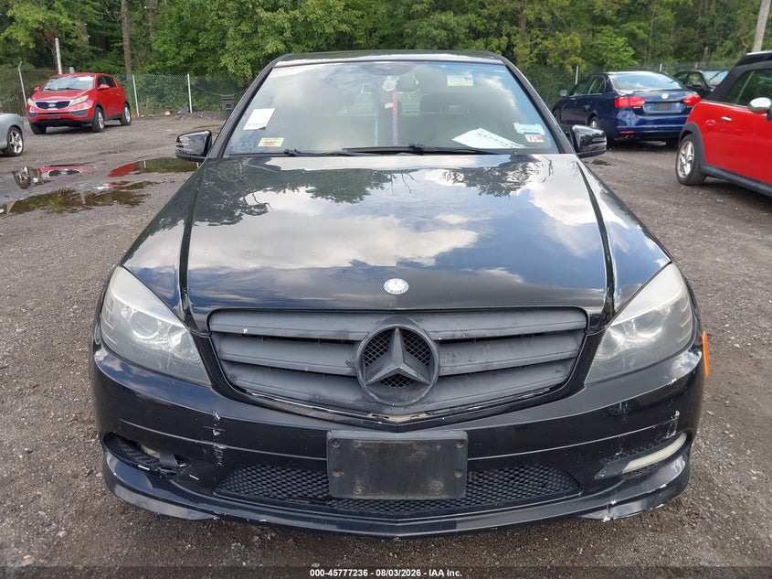 2011 Mercedes-benz C class VIN WDDGF5EB7BA519408 IAAI salvage auction — FRONT & REAR, Parts Only Bos (Maryland), sold $500 on 2026-08-12 (photo 6)
