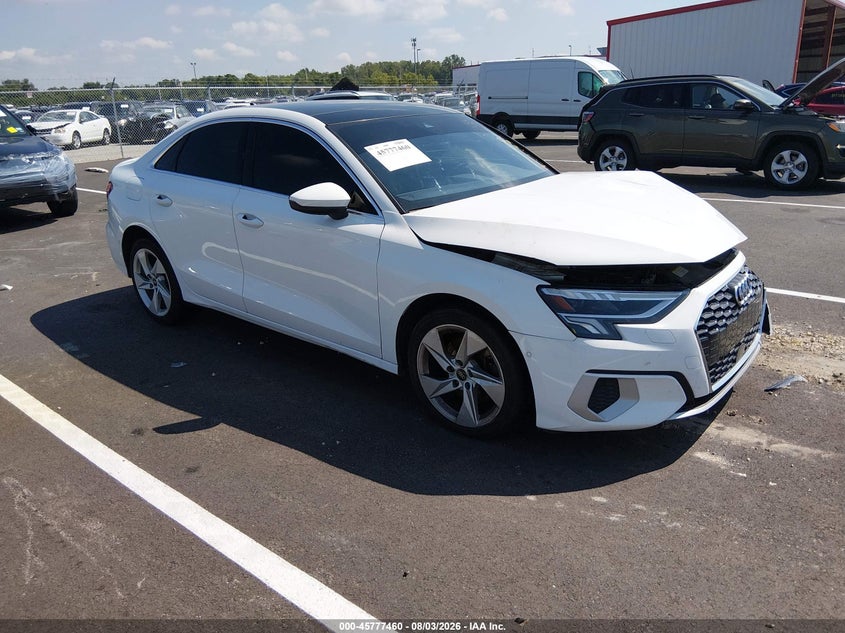 2023 Audi A3 VIN WAUAUDGY3PA116502 — IAAI salvage auction photo