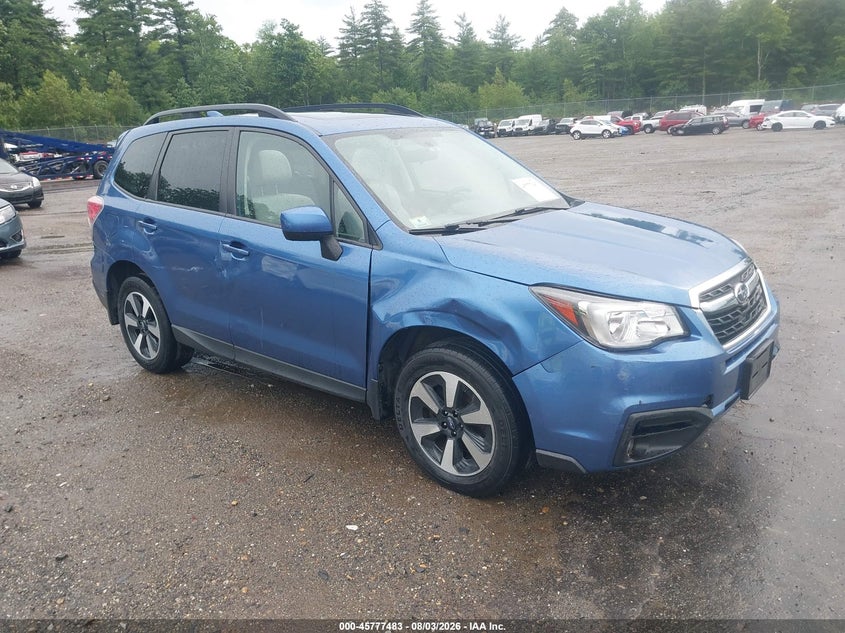 2018 Subaru Forester VIN JF2SJAGC2JH409603 IAAI salvage auction — LEFT & RIGHT, Salvage (Massachusetts), sold $1,050 on 2026-09-26 (photo 1)