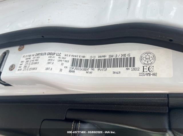 2014 Jeep Cherokee VIN 1C4PJMDS1EW168247 IAAI salvage auction — FRONT END, Wait Title, sold $750 on 2026-09-05 (photo 9)
