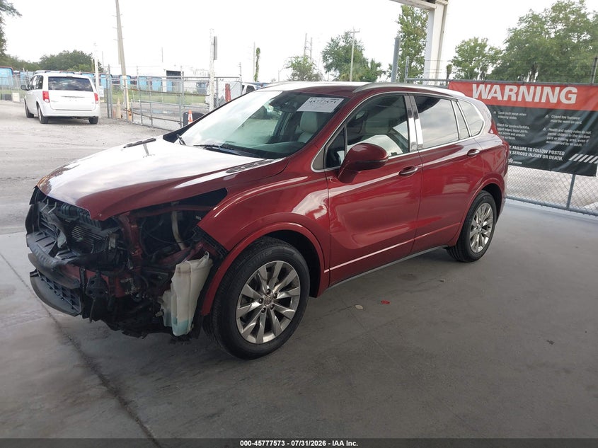 2017 Buick Envision VIN LRBFXBSAXHD177567 IAAI salvage auction — FRONT END, Salvage Title, sold $925 on 2026-08-21 (photo 2)