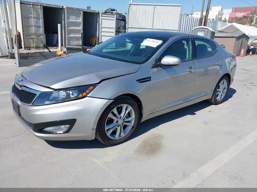 2013 Kia Optima VIN 5XXGN4A75DG256075 IAAI salvage auction — FRONT END, Salvage Title, sold $1,750 on 2026-08-24 (photo 2)