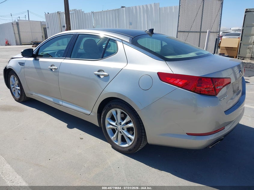 2013 Kia Optima VIN 5XXGN4A75DG256075 IAAI salvage auction — FRONT END, Salvage Title, sold $1,750 on 2026-08-24 (photo 3)