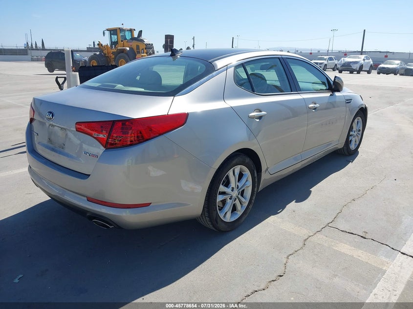 2013 Kia Optima VIN 5XXGN4A75DG256075 IAAI salvage auction — FRONT END, Salvage Title, sold $1,750 on 2026-08-24 (photo 4)
