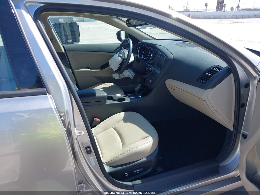 2013 Kia Optima VIN 5XXGN4A75DG256075 IAAI salvage auction — FRONT END, Salvage Title, sold $1,750 on 2026-08-24 (photo 5)