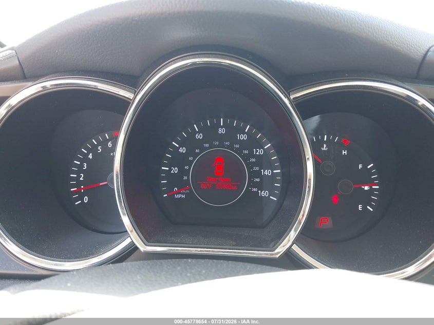2013 Kia Optima VIN 5XXGN4A75DG256075 IAAI salvage auction — FRONT END, Salvage Title, sold $1,750 on 2026-08-24 (photo 7)