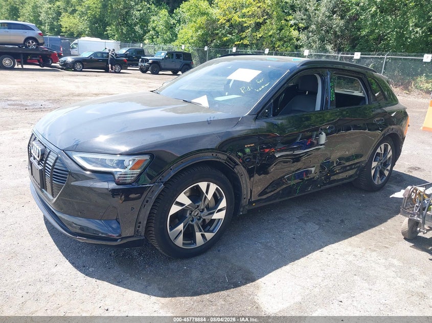 2021 Audi E-tron VIN WA1AAAGE4MB007479 IAAI salvage auction — REAR END, Wait Title, sold $10,500 on 2026-09-05 (photo 2)