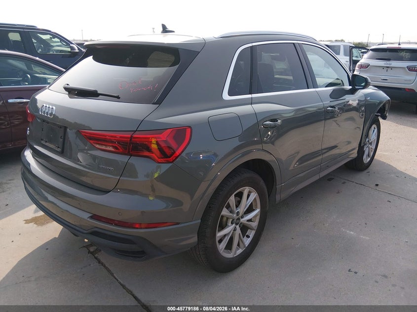 2024 Audi Q3 VIN WA1DECF33R1125372 IAAI salvage auction — RIGHT FRONT, Enterprise Vehicles Clear Only (Missouri), sold $14,400 on 2026-08-17 (photo 4)