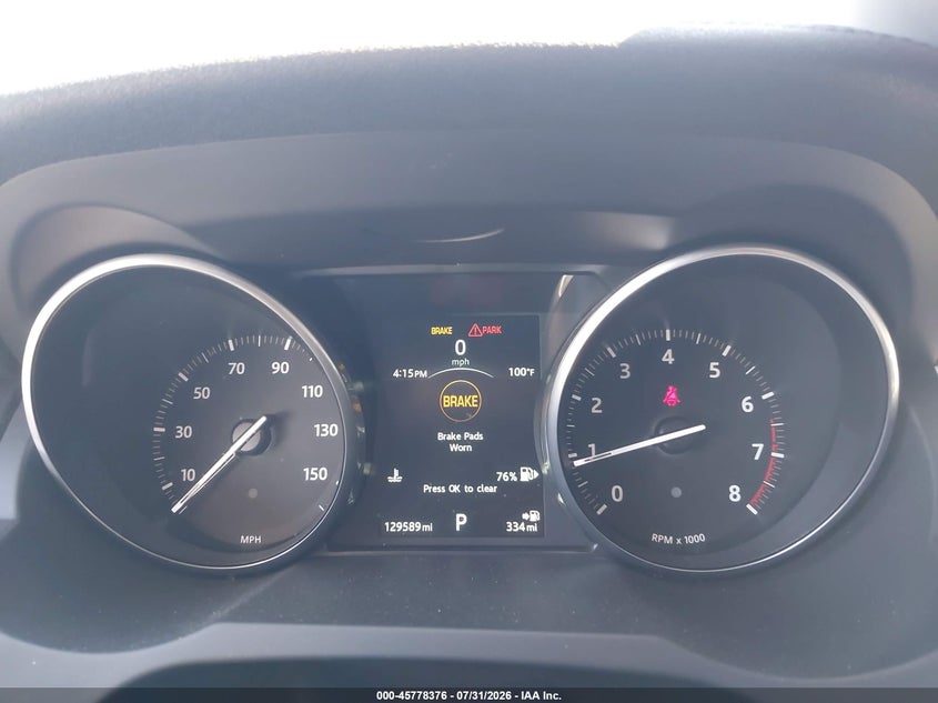 2016 Land rover Range rover evoque VIN SALVP2BG8GH150000 IAAI salvage auction — FRONT END, Salvage Title, sold $1,900 on 2026-08-29 (photo 7)