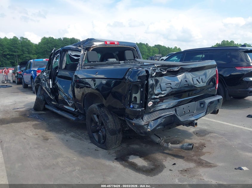 2022 Ram 1500 VIN 1C6RR7KT7NS153376 IAAI salvage auction — SIDE, Salvage Title, sold $675 on 2026-08-27 (photo 3)
