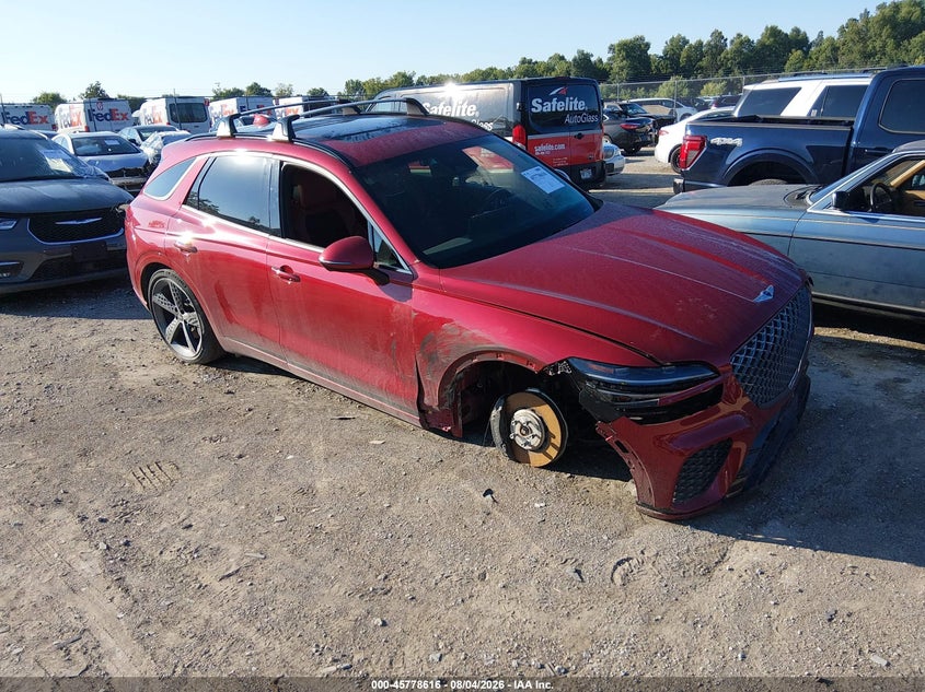 2023 Genesis Gv70 VIN KMUMADTB8PU123483 IAAI salvage auction — FRONT END, Salvage Title, sold $13,000 on 2026-09-02 (photo 1)