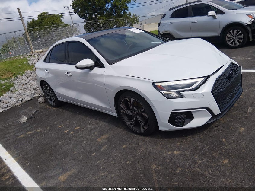 2023 Audi A3 VIN WAUBUDGY9PA086734 — IAAI salvage auction photo