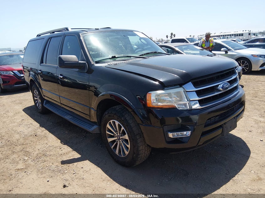 2017 Ford Expedition VIN 1FMJK1HT2HEA16729 IAAI salvage auction — LEFT SIDE, Salvage Title, sold $1,575 on 2026-08-23 (photo 1)