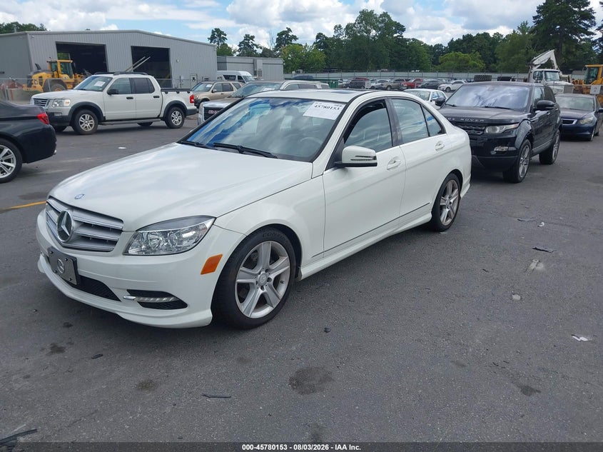 2011 Mercedes-benz C class VIN WDDGF8BBXBR147683 IAAI salvage auction — NORMAL WEAR, Clear (Georgia), sold $1,250 on 2026-08-12 (photo 2)