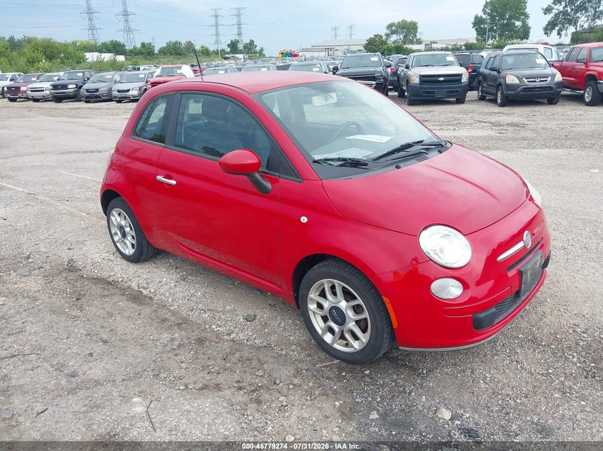 2012 Fiat 500 VIN 3C3CFFAR8CT303521 IAAI salvage auction — NORMAL WEAR, Clear (Illinois), sold $1,050 on 2026-08-15 (photo 1)