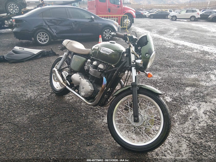2016 Triumph motorcycle Thruxton VIN SMT920K10GT733621 IAAI salvage auction — SIDE, Salvage (Nevada), sold $650 on 2026-09-23 (photo 1)