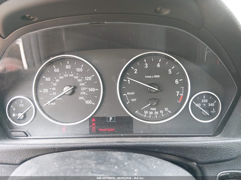 2013 BMW 3er VIN WBA3B5C59DF593580 IAAI salvage auction — FRONT END, Bill Of Sale (Washington), sold $1,700 on 2026-08-19 (photo 7)