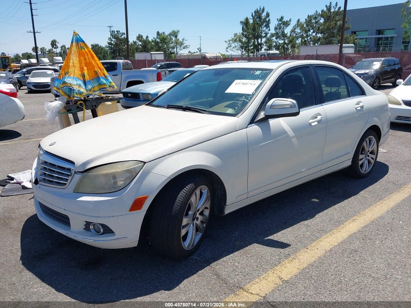 2008 Mercedes-benz C class VIN WDDGF54X28F114291 IAAI salvage auction — NORMAL WEAR, Clear - Dealer Only (California), sold $300 on 2026-08-11 (photo 2)