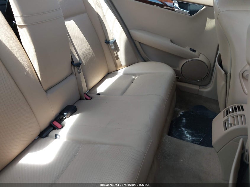 2008 Mercedes-benz C class VIN WDDGF54X28F114291 IAAI salvage auction — NORMAL WEAR, Clear - Dealer Only (California), sold $300 on 2026-08-11 (photo 8)