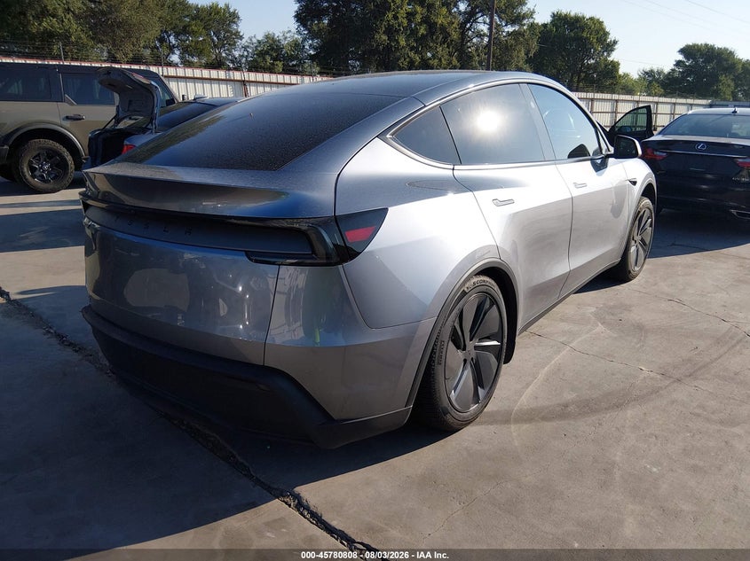 2026 Tesla Model y VIN 7SAYGDED0TA452151 IAAI salvage auction — LEFT REAR, Original (Texas), sold $23,950 on 2026-09-15 (photo 4)