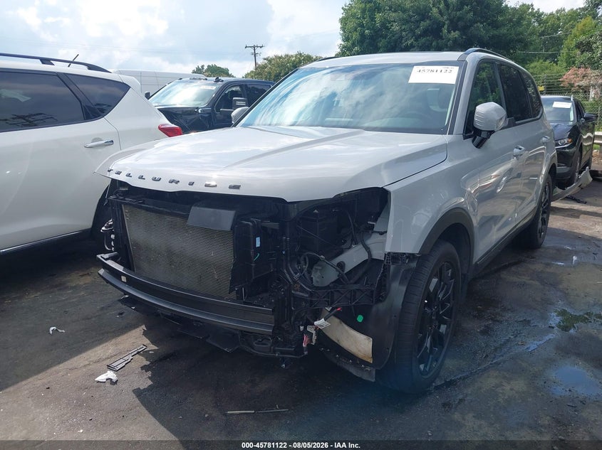 2022 Kia Telluride VIN 5XYP5DHC0NG217751 IAAI salvage auction — FRONT END, Salvage (North Carolina), sold $9,100 on 2026-08-27 (photo 2)