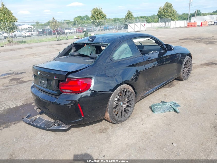 2020 BMW M2 VIN WBS2U7C05L7D83748 IAAI salvage auction — ALL OVER, Wait Title, sold $9,700 on 2026-10-21 (photo 4)