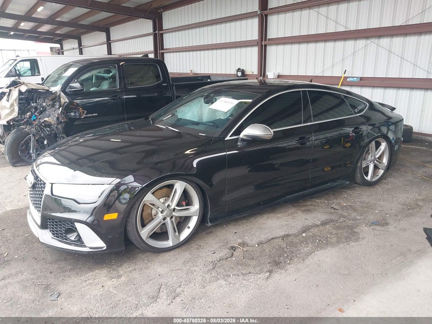 2016 Audi Rs7 VIN WUAW2AFC2GN902273 IAAI salvage auction — RIGHT SIDE, Salvage Title, sold $10,100 on 2026-09-15 (photo 2)